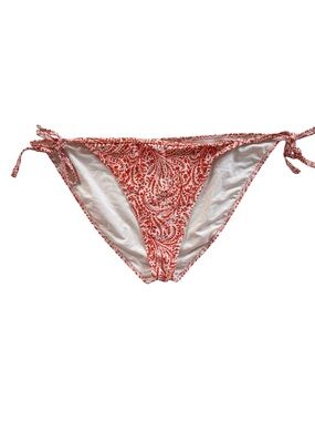 Aerie Red Print Side-Tie Swim Bottoms Size XL